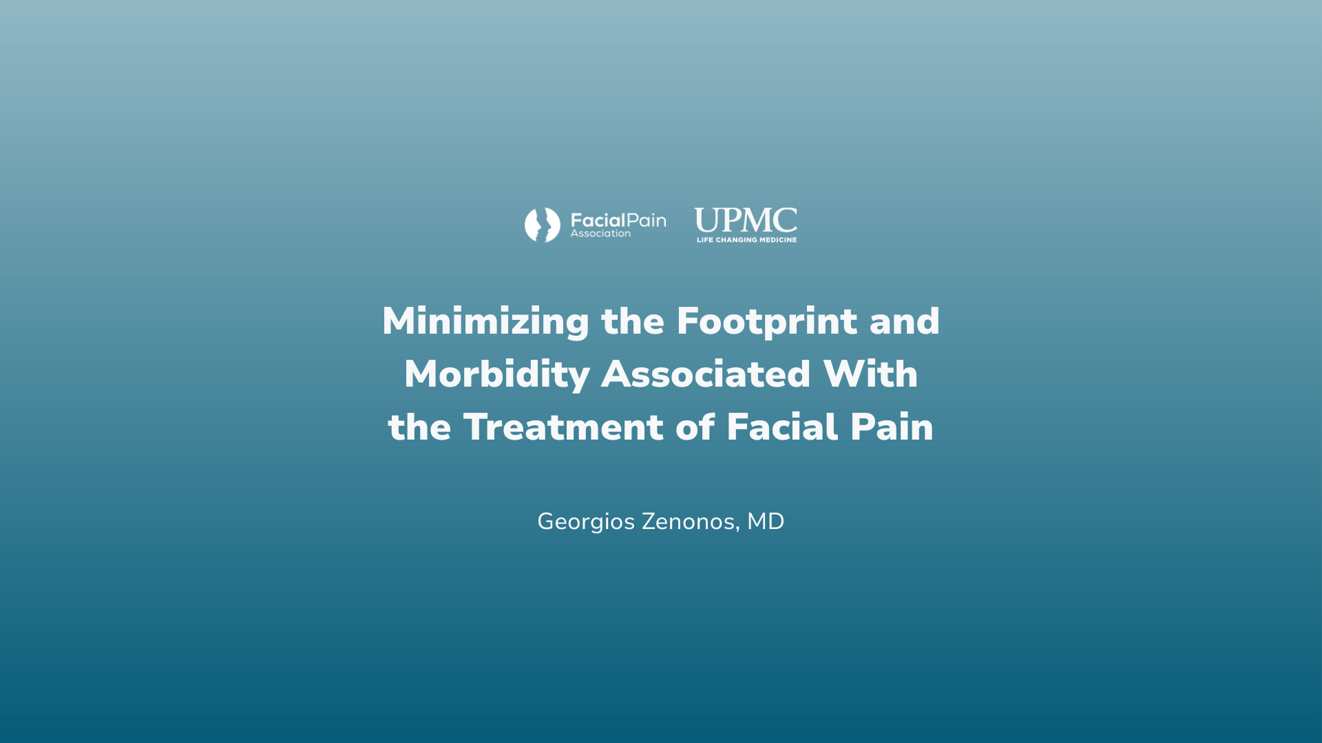 Minimizing the Footprint and Morbidity Associated With the Treatment of Facial Pain